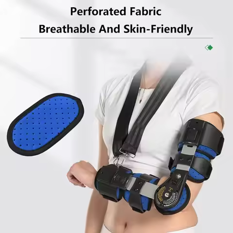 ROM Elbow Brace Hinged Adjustable Elbow Brace Post OP Elbow Brace Arm Injury Recovery Lightweight An
