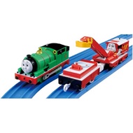 TAKARA TOMY Plarail Thomas TS-17 Percy &amp; Rocky / Percy &amp; Rocky Easy Rail Set