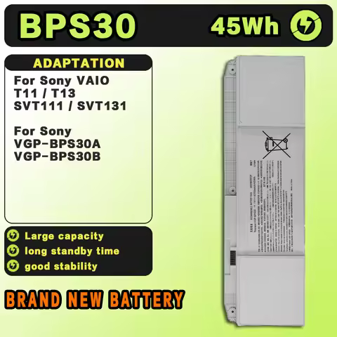 SAT BPS30 New Laptop Batteries Replacement For SONY VAIO SVT111 SVT131 T11 VGP-BPS30 SVT13117ECS SVT