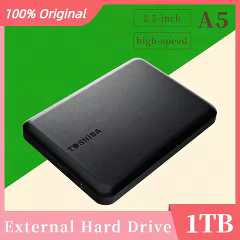 Premium Quality OEM For Toshiba A5 Series Small Black 2.5" Portable Hard Drive High Speed USB 3.2 Ge