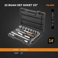 Socket Set/ 22 pcs 1/2 inch Socket Set Tolsen Brand