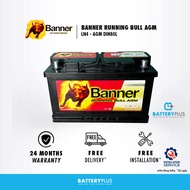 [ Installation Provided ] LN4 AGM | DIN80L | DIN80 | Banner AGM For Start Stop Idle Car Battery | Ba