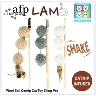 All For Paws Wool Ball Catnip Cat Toy Sling Pet AFP2017