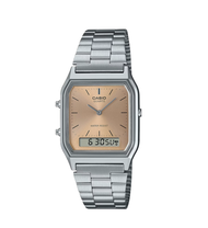 casio สีใหม่ล่าสุด นาฬิกาข้อมือผู้หญิง AQ230 รุ่น AQ-230A AQ-230GA คาสิโอ้ AQ-230 ข้อเลื่อนปรับระดับ