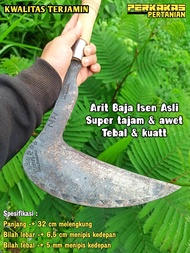 Arit baja isen berkualitas tebal dan tajam untuk ngarit rumput