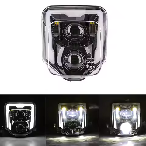 Headlight E24 Emark LED Headlight For 2017-2022 Endruo FE 250 FE 350 FE 450 FE 501 TE 250i TE 300i F