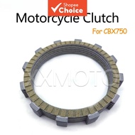 Clutch Plates Friction Disc Kit for Honda Cbx750 1999 Motorcycle Drivetrain Transmission