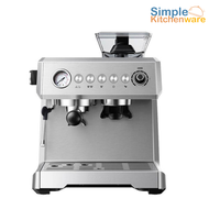 Simple Kitchenware เครื่องชงกาแฟ เครื่องชงกาแฟสด เครื่องชงกาแฟอัตโนมัติ ทำฟองนม และสามารถชงชาได้ ถังใส่เมล็ดกาแฟทำมาจากสแตนเลสทนต่อการสึกหรอ Auto Coffee Machine