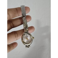 Galaxies by Elgin Quartz small Oval Silver Dial ladies Watch
