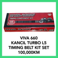 PERODUA VIVA 660 KANCIL TURBO L5 TIMING BELT KIT SET 106Teeth 25Width