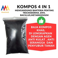 Kompos 4 in 1/Compost 4in1/Baja Kompos Em4,Bacillus,Trichoderma,Metarhizhium/Baja Tanah/Baja Subur