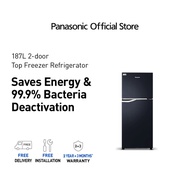 Panasonic 187L 2 Doors Top Freezer Refrigerator NR-BA229PKSG