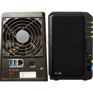 SYNOLOGY DISKSTATION MODEL DS212+ 2-BAY ESATA NAS SERVER & 2 TRAY (USED)
