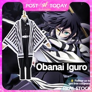 🇲🇾Ready Stock🇲🇾 Demon Slayer Obanai Iguro Cosplay Costume Snake Hashira Uniform Full Set for Boy Gir