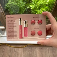 [ 4 color boxes 0.5ml * 4 ] Rare beauty sample blush + lipstick new line super cute Rare beauty blus