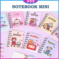 PTT Notebook Ring Motif Kartun Buku Catatan Memo Spiral  Buku Tulis Mini Binder Karakter Murah
