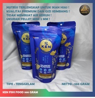 TERBARU ! PELET IKAN HIAS KEN FISH FOOD 100 GRAM FISH FOOD PELET IKAN MAS KOI KOKI BALON PELET IKAN GUPPY PELET KURA KURA PELET IKAN KOKI PAKAN IKAN HIAS PAKAN KURA KURA