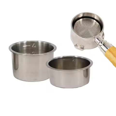 Coffee Filter Cup 51mm Non Pressurized Filter Basket For Breville Delonghi Filter Krups Coffee Produ