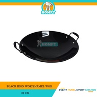 BLACK IRON WOK/ENAMEL WOK/COOKING WOK 30CM/32CM/34CM/35CM/38CM/40CM/45CM/50CM