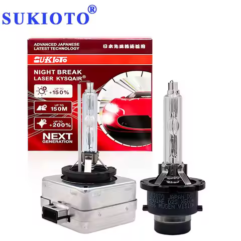 2PCS SUKIOTO GENUINE Upgraded OEM D1S D2S D3S D4S PK32d-2 P32d-2 PK32d-5 P32d-5 Replacement Car Ligh