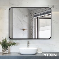 YIXIN Bathroom Mirror Stick to Wall Toilet Mirror No Hole Toilet Toilet Washstand Makeup Mirror Wall Mounted vanity mirror Corridor Bedroom Living Room Mirror