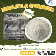 Zeolite A Powder (25 KG) Media Penapis Pasir / Penapis air / Aditif Makanan untuk Haiwan / Pertanian
