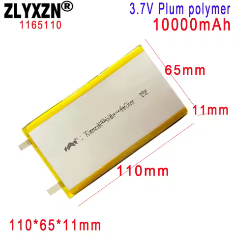 1-20PCS 3.7V Li Polymer Battery 10000mAh Soft package battery Cell For Power Bank Bluetooth Speakers