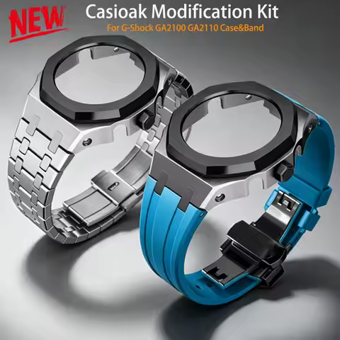 HOT Mod Kit GEN4 Gen5 GA2100 Metal Bezel for G shock Casioak Modification 4th Generation Rubber&Stee