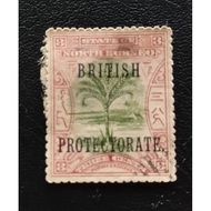 Setem State of North Borneo OP British Ptotectorate Three Cents (N66)