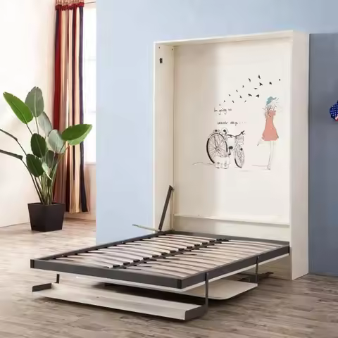 Hot Sale Hidden Murphy Bed Vertical Folding Wall Bed