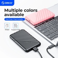 ORICO 2.5 inch External Hard Drive Enclosure USB 3.0 to SATA III for 7mm and 9.5mm SATA HDD SSD Tool Free [UASP Supported] Black (25PW1-U3)