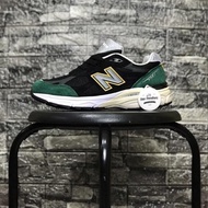 New BALANCE 990V3 "BLACK GREEN YELLOW" running shoes Special Offer