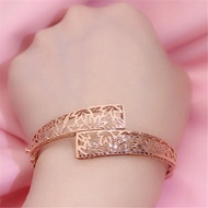 Russian Purple Gold Bracelet European Craftsmanship au585 Rose Gold 14k Gold Women's Atmospheric Bra