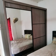 LHT : 1788 ♐ 8ft x 8ft ✔️ Wardrobe *Sliding Doors* 8ft Width x 8ft Height x 1.9ft Depth ( 25" inches