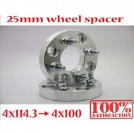 2Pcs Wheel Spacer 25mm 4x114.3 to 4x100 Proton GEN2 Saga Iswara Persona Waja Iriz Satria Neo Saga VV
