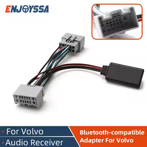 14 Pin Bluetooth Receiver Module AUX-IN Audio Adapter for Volvo C70 S40 S60 S70 S80 V40 V50 V70 XC70