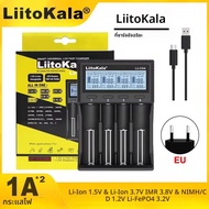 ใหม่ LiitoKala LII-CH4 4-slot Battery Charger สําหรับ 3.7V 18650 21700 26650 1.2V AA AAA NiMH 1.5V แ