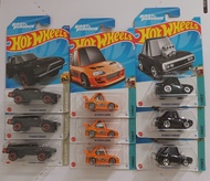 Hot wheels '70 Dodge Charger ,  Hot Wheels Fast and Furious  '70  Dodge Charger , Hot Wheels Fast and Furious '94 Toyota Supra , Hot Wheels  Toyota Supra , Hot wheels Porsche 911 Turbo 3.6