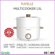 Ravelle Multicooker Electric Pot - 1.5L Multifunction Portable Pot