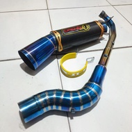 Daeng sai4 Pipe canister conical open specs exhaust Pipe for Wave 125 Xrm 110/125 Wave 100/110/115 R