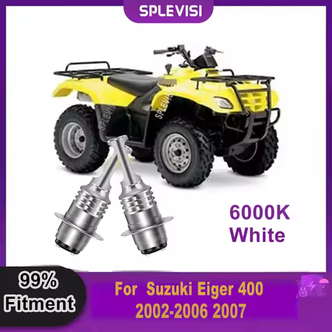 12V 35W H6 Moto LED Headlight Bulb 6000K - Direct Replacement Reliable For Suzuki Eiger 400 2002 200