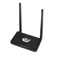 4G Wireless Wifi Router LTE 300Mbps Mobile MiFi Portable Hotspot with SIM Card Slot EU Plug(Black)