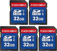 32GB SD Card, 5 Pack SDHC Memory Cards UHS-I U1 Class 10 High-Speed Full HD Video Compatible with Di