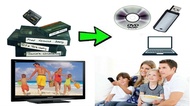 Penukaran Pita video Tape VHS kepada Digital USB pendrive Cakera DVD