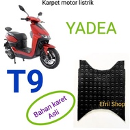 KARPET SEPEDA MOTOR LISTRIK YADEA T9 BAHAN KARET ASLI TERMURAH