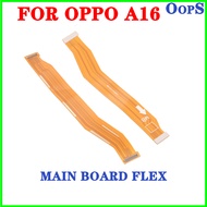 เมนบอร์ดแบบเฟล็กซ์ชาร์จด้านหลังสำหรับ A16 OPPO A16S เมนบอร์ดหลัก USB ไมโครโฟนสายแผงวงจรเคเบิลแบบยืดห