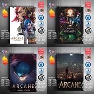 Arcane league of legends Poster Sticker Gaming Anime Poster Wall Poster Decor Wall art poster
