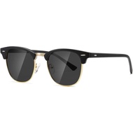 AEVOGUE Unisex Polarized Sunglasses, Retro Half-Frame Glasses AE0369 9TV1