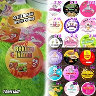 MURAH { 170 pcs } Custom Stiker Label Kemasan produk makanan minuman kosmetik kue cemilan obat jamu 