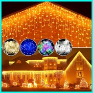 Raya Icicle Curtain Lights LED Christmas Light 220v 5m Waterfall Fairy String Garland Outdoor Weddin